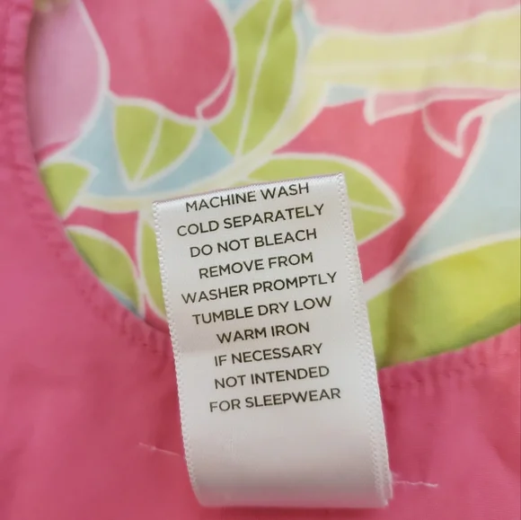 GYMBOREE | Baby's tropical floral and hot pink reversible dress. Size 6-12M. - Picture 7 of 7